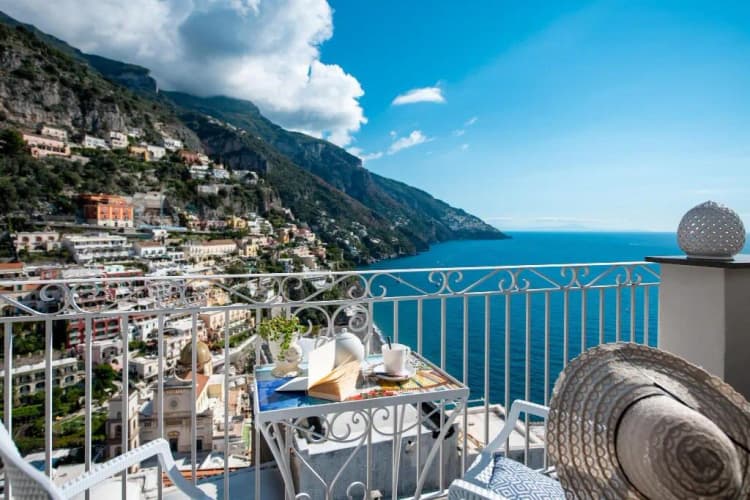DOUBLE DELUXE SEA VIEW Room, Hotel Reginella Positano, Naples