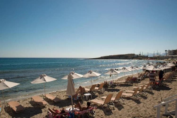 Beach, Fedra Apartments Hersonissos, Crete