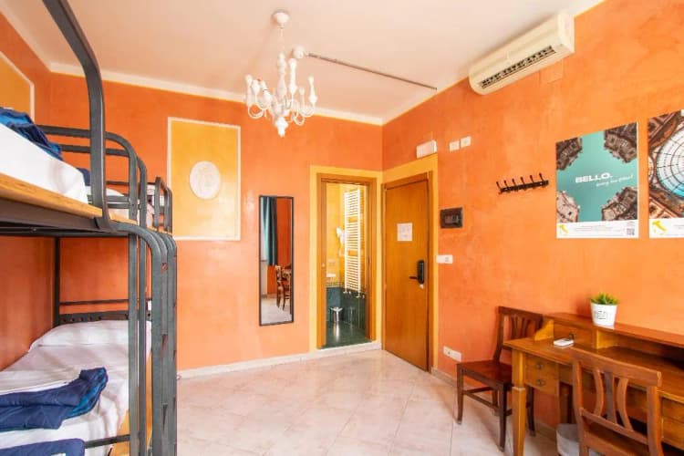 Bed in dormitory BUNK BED Room, Ostello Bello Firenze, Florence