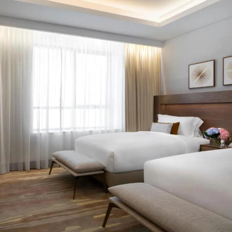 DOUBLE POOL VIEW KING BED Room, Al Jaddaf Rotana Suite Hotel, Dubai