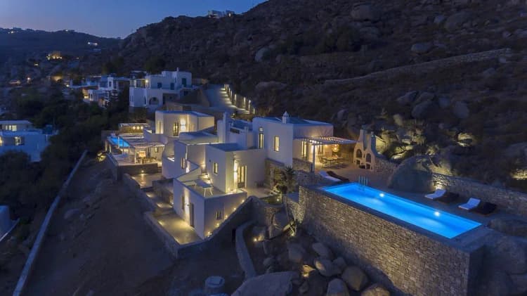 General view, Sea Line Villas, Mykonos