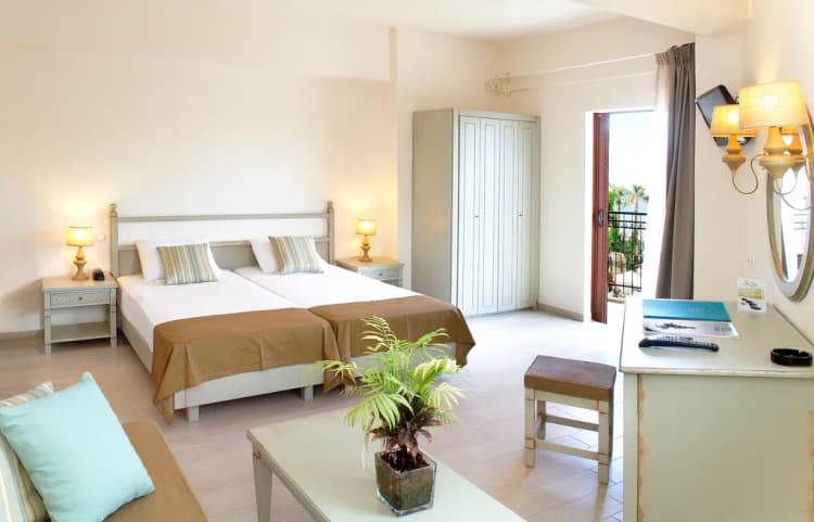 Double or Twin SEA VIEW Room, Almyrida Beach Hotel, Crete