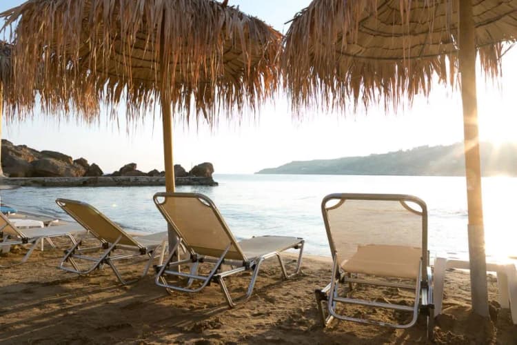 Beach, Almyrida Village & Water Park, Crete