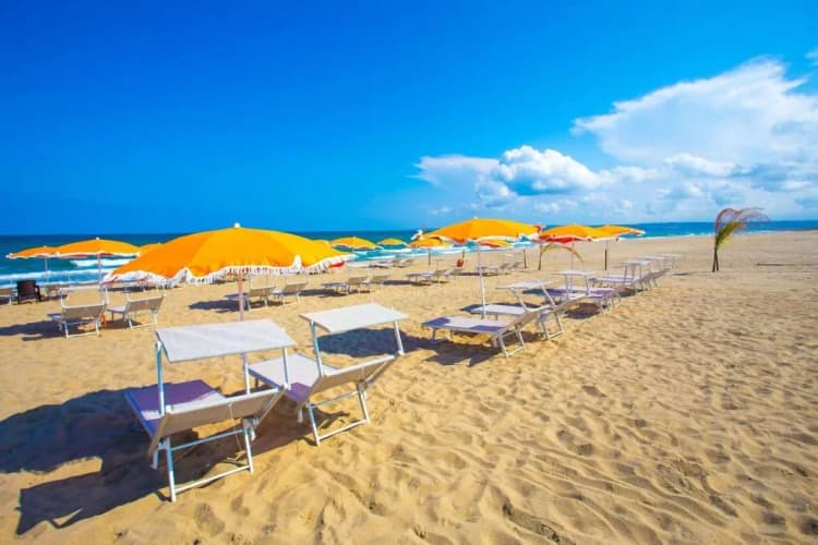 Beach, Palace Hotel Costa Del Sole, Catania