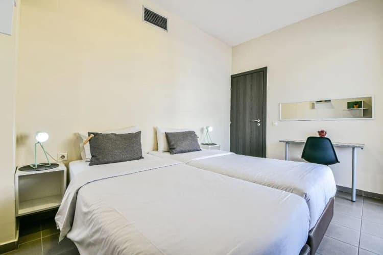APARTMENT QUEEN SIZE BED Room, Athens Way Lofts, Athens