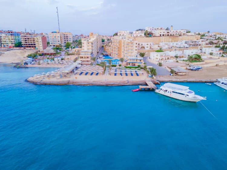 Beach, King Tut Aqua Beach Resort, Red Sea Riviera