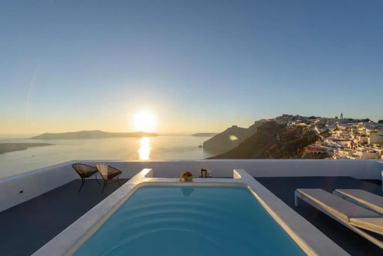 Beach, Aria Suites, Santorini