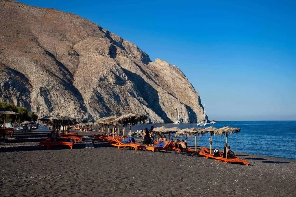 Beach, Blacksandy Beach Hotel, Santorini