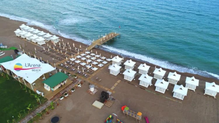 Beach, Lara Hadrianus Hotel, Antalya