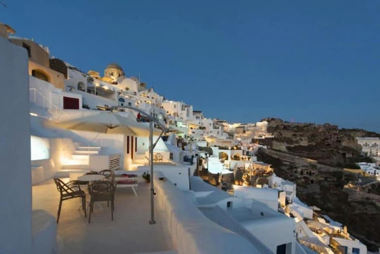 General view, The Architect's Cave House, Santorini