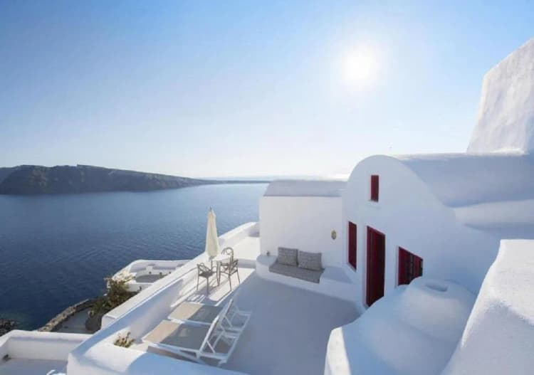 General view, The Architect's Cave House, Santorini