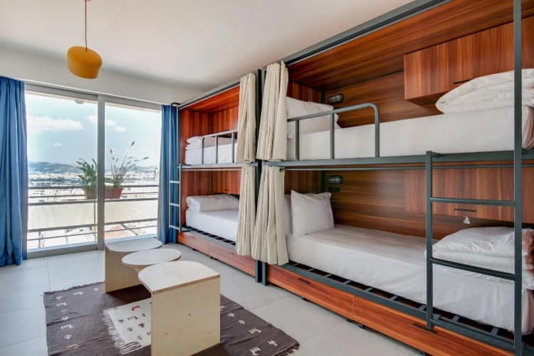 Bed in dormitory BUNK BED Room, Selina Theatrou Athens, Athens