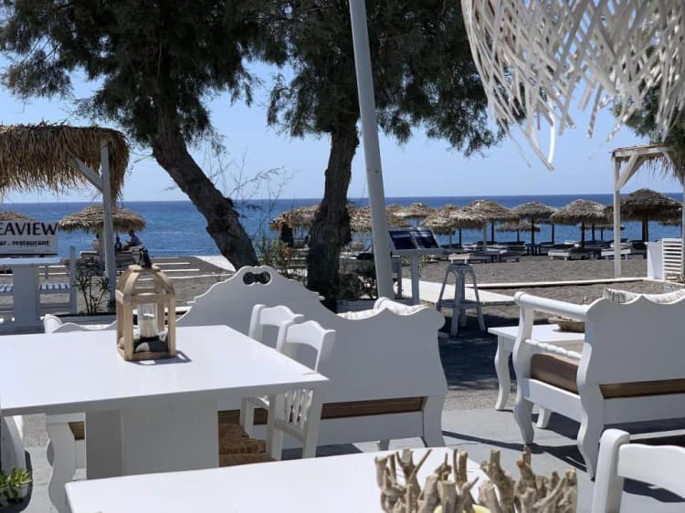 Bar, Sea View Beach Hotel, Santorini