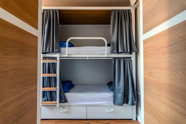 Bed in dormitory CAPACITY 6 WITH SHARED BATHROOM Room, Factory Hostels Barcelona, Barcelona