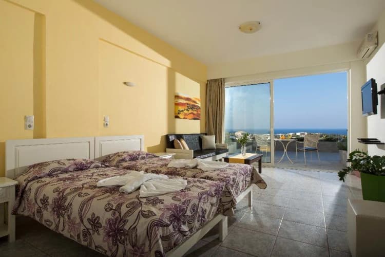 JUNIOR SUITE SEA VIEW Room, Sunday Life Hotel & Restaurant, Crete
