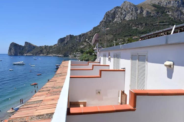 DOUBLE SEA VIEW WITH TERRACE Room, La Certosa Hotel, Naples