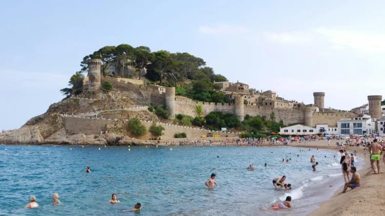 Beach, Tossa Beach Center, Costa Brava