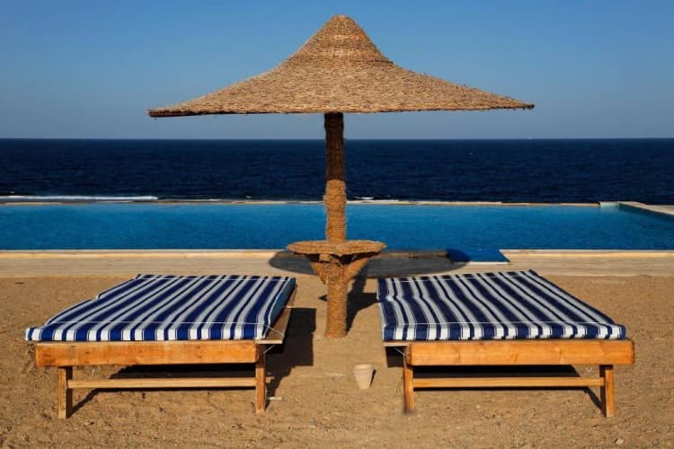 Beach, The Oasis Dive Resort, Red Sea Riviera