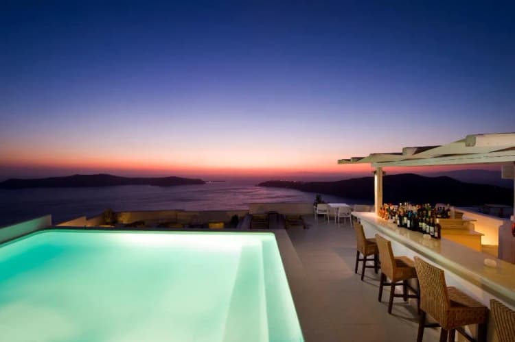 Bar, Gold Suites, Santorini