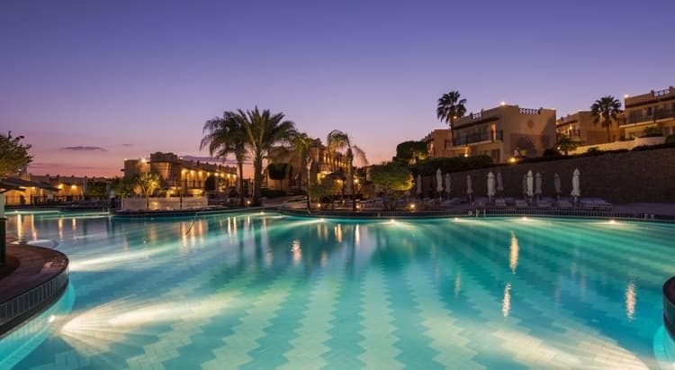 Pool At Night, Concorde El Salam Front Hotel, Red Sea Riviera